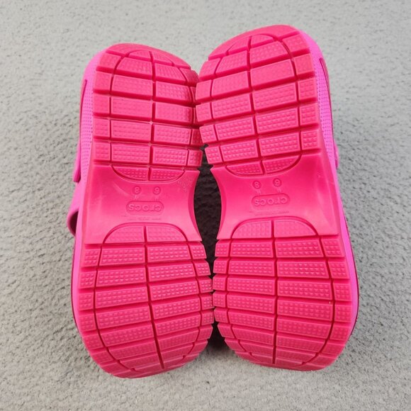 Crocs Classic Mega Crush Sandal Juice Pink High Women Size 8 Comfort 207989 6WQ - Picture 7 of 8